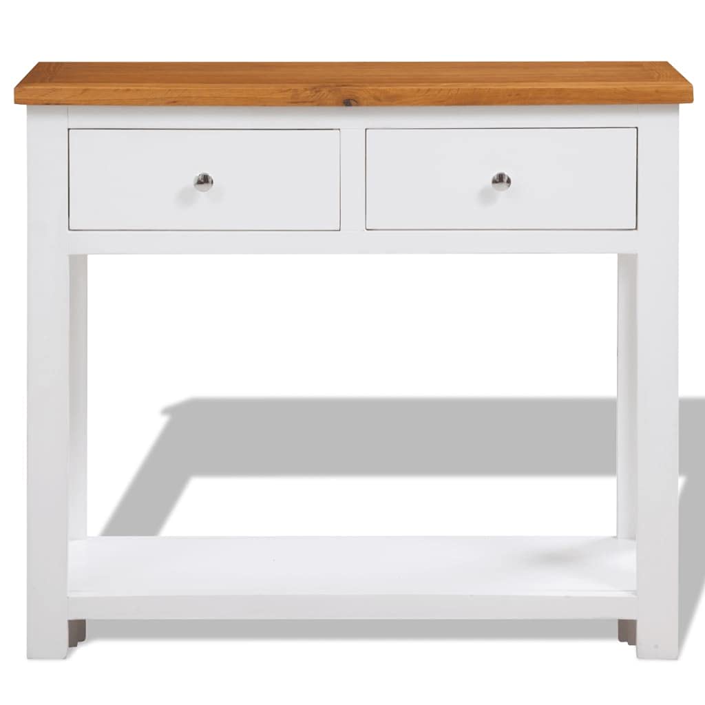 Solid Oak Wood Side Table D35183