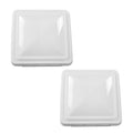 White 14" x 14" RV Roof Vent Cover 2pcs K9353