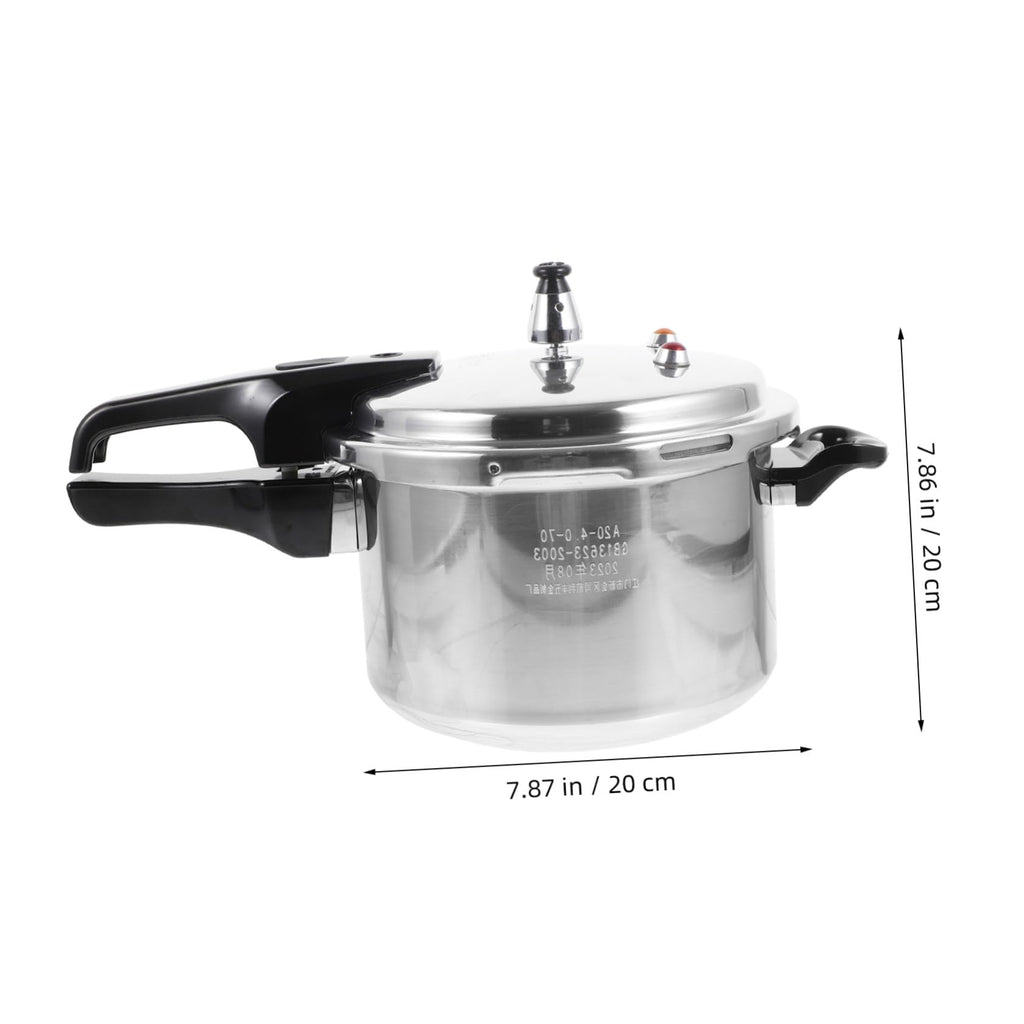 Silver 4l Aluminum Alloy Stovetop Pressure Cooker F662