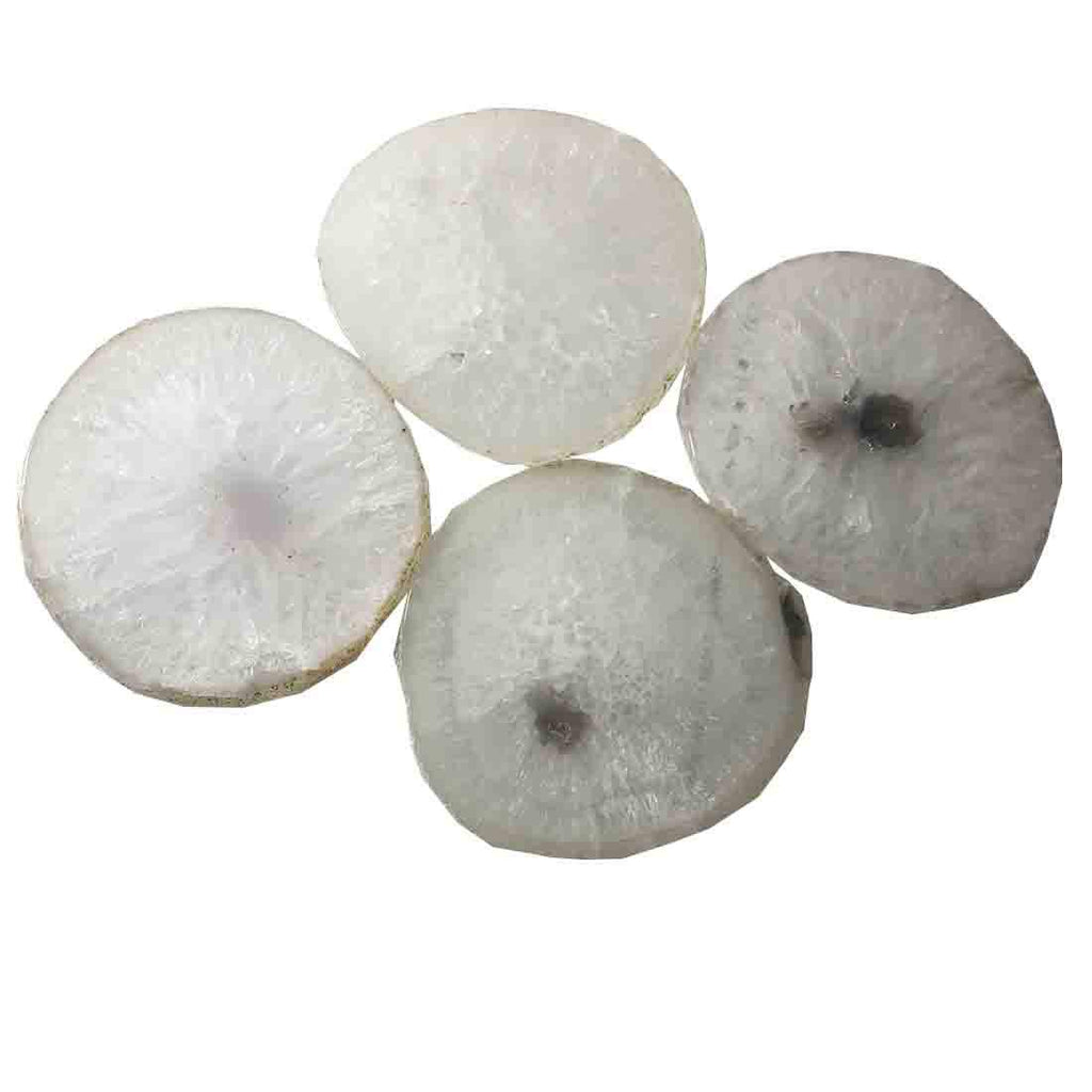 Natural Agate Coasters Set of 4 W339