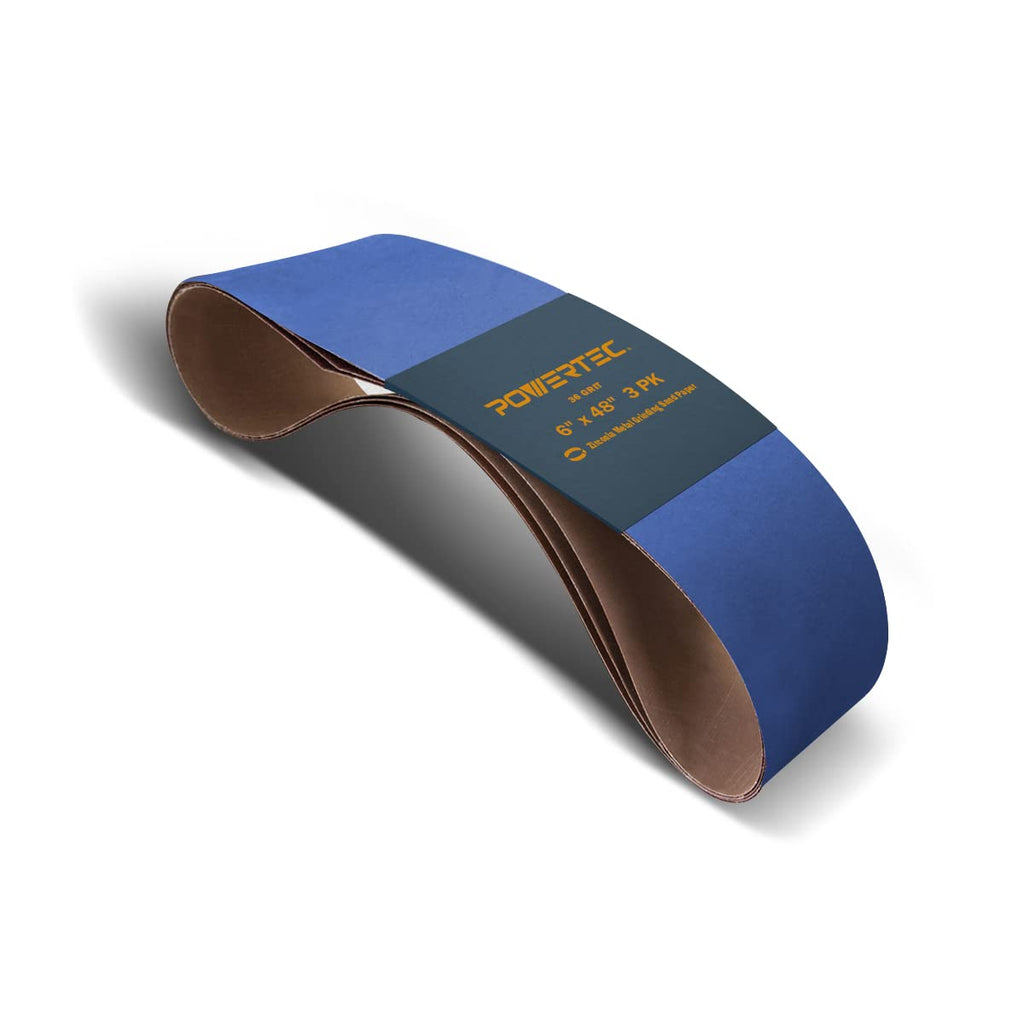6 x 48 Inch 36 Grit Zirconia Sanding Belts 3PK R659030