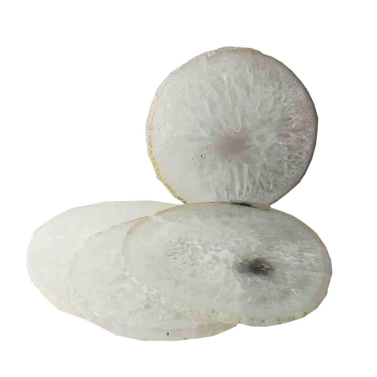 Natural Agate Coasters Set of 4 W339