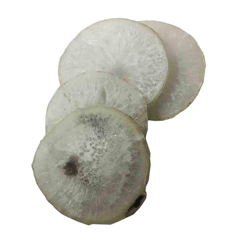 Natural Agate Coasters Set of 4 W339