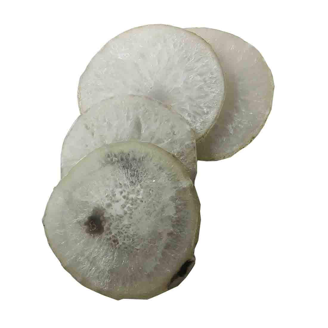 Natural Agate Coasters Set of 4 W339