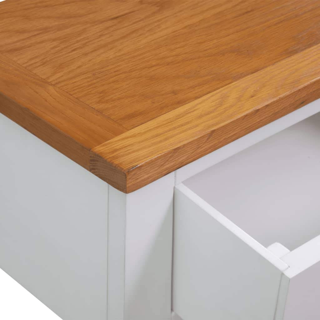 Solid Oak Wood Side Table D35183