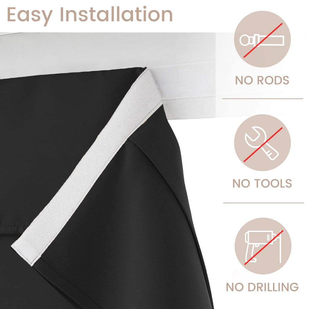 Black Classroom Door Window Cover X544