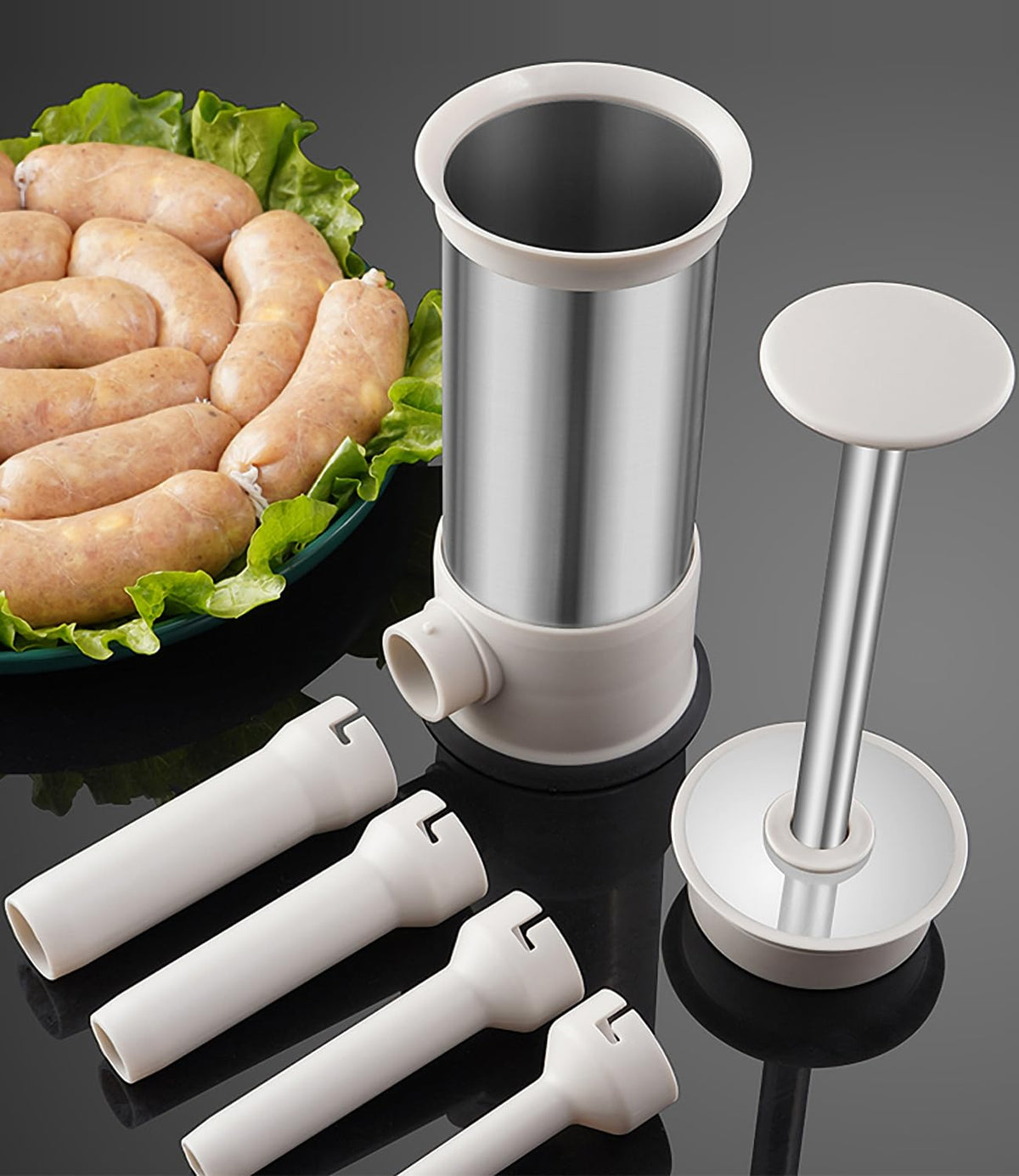 Vertical Stainless Steel Sausage Stuffer 2.2LBS B8773
