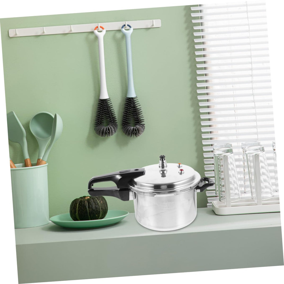 Silver 4l Aluminum Alloy Stovetop Pressure Cooker F662