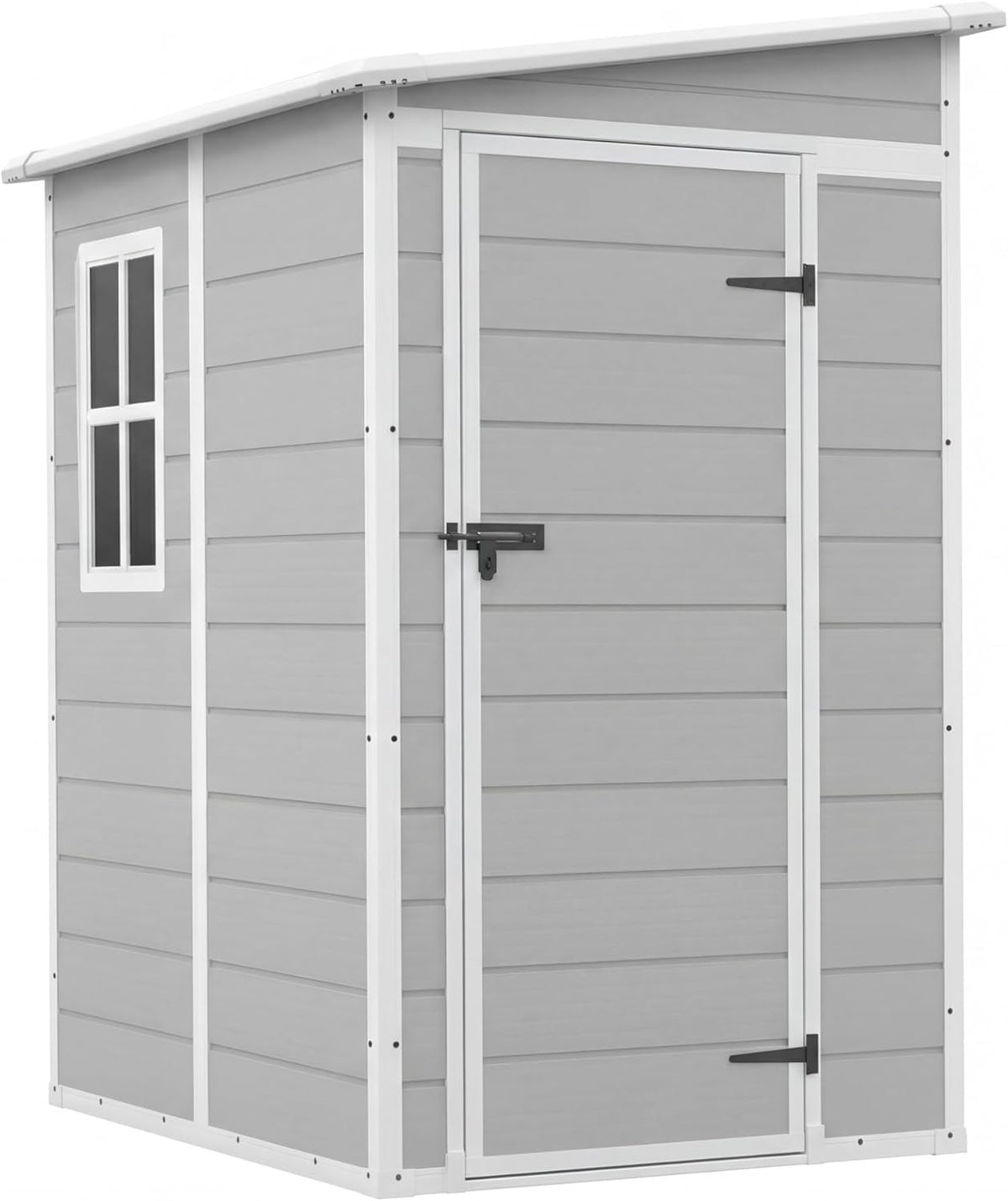5 x 4 FT Plastic Outdoor Storage Shed with Floor Z51937