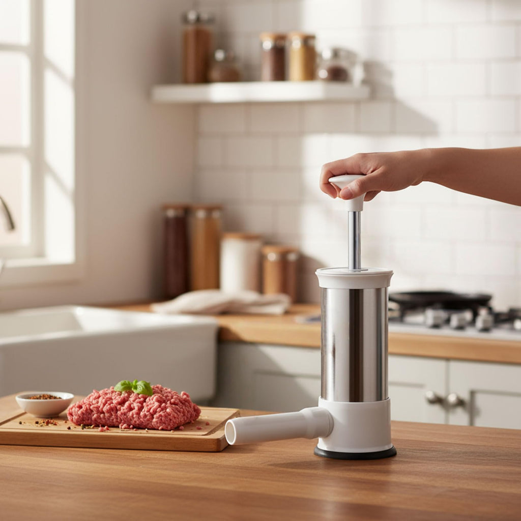 2.2-Pound Vertical Sausage Stuffer with 4 Nozzles C453376