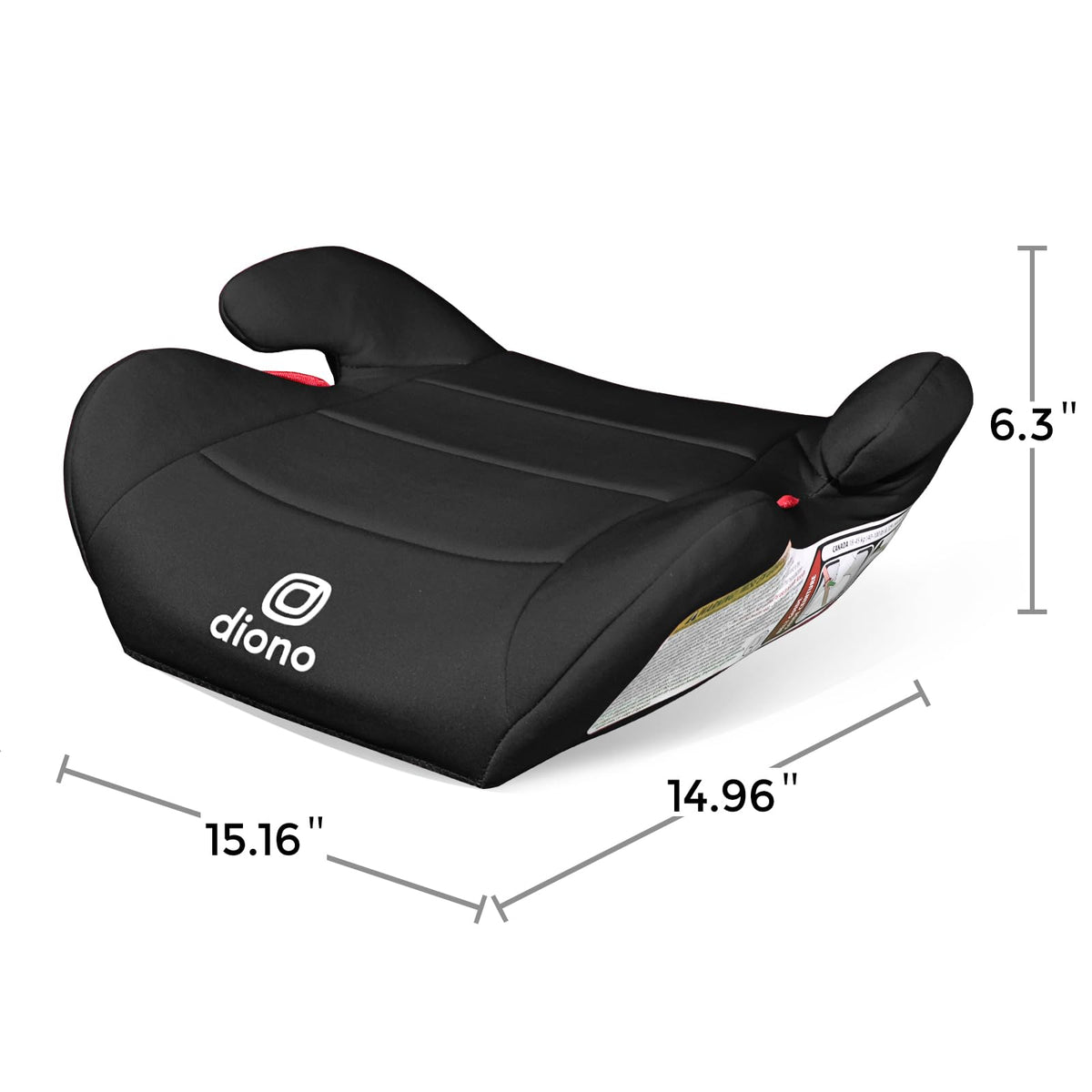 Black Backless Booster Car Seat, Pack of 2 S31763