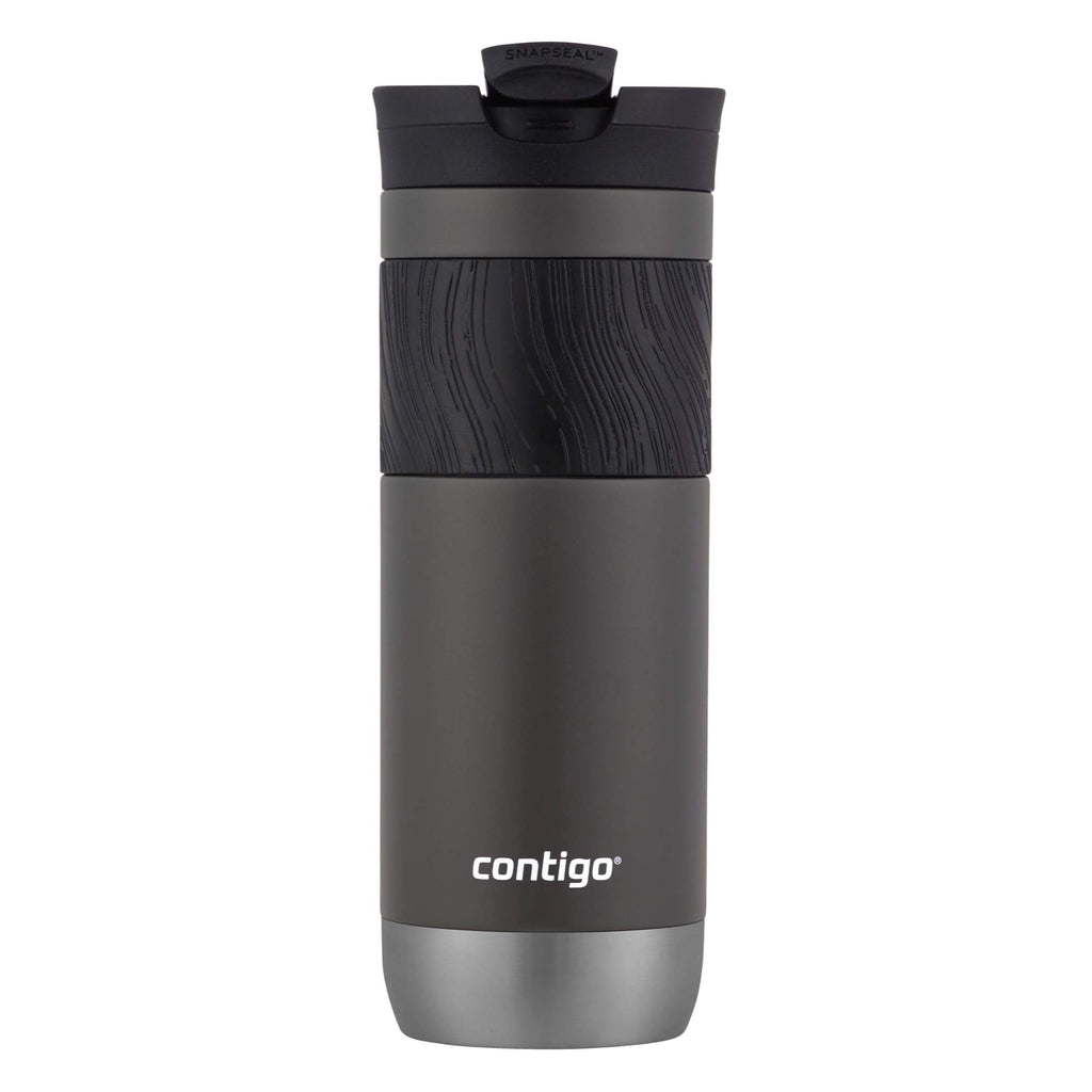 Vacuum-Insulated Stainless Steel Travel Mug 2-Pack & Stainless Steel Travel Mug with Handle and Leak-Proof Lid P62737