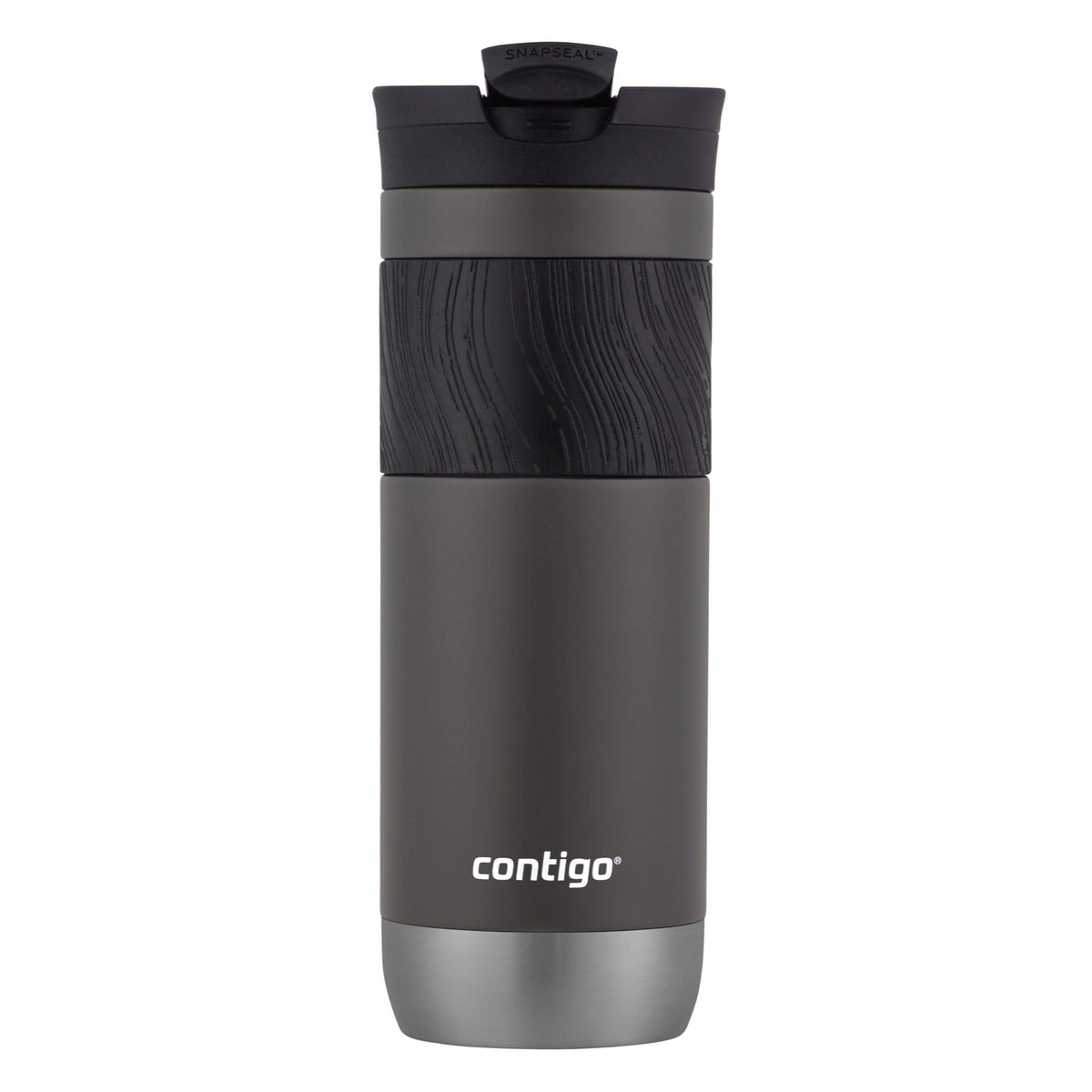 Vacuum-Insulated Stainless Steel Travel Mug 2-Pack & Stainless Steel Travel Mug with Handle and Leak-Proof Lid P62737