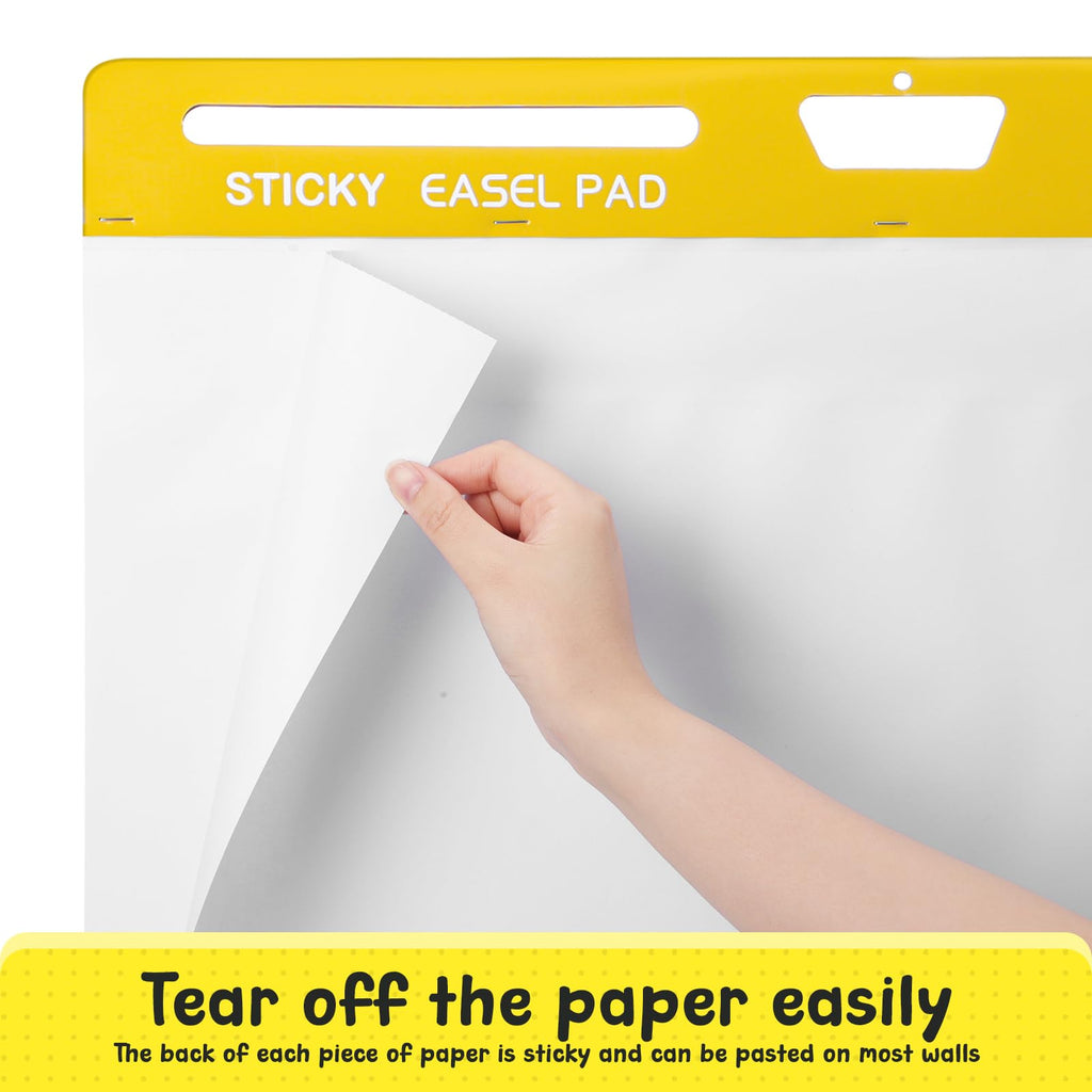 4 Pack White Sticky Easel Pad 25 x 30 in M4856