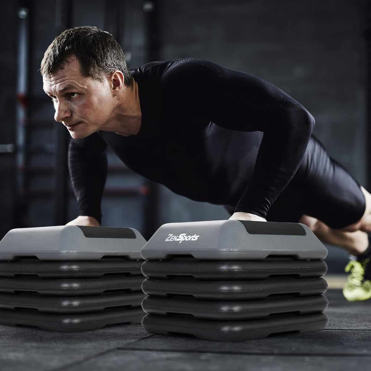Adjustable Aerobic Step Platform with 4 Risers N57343