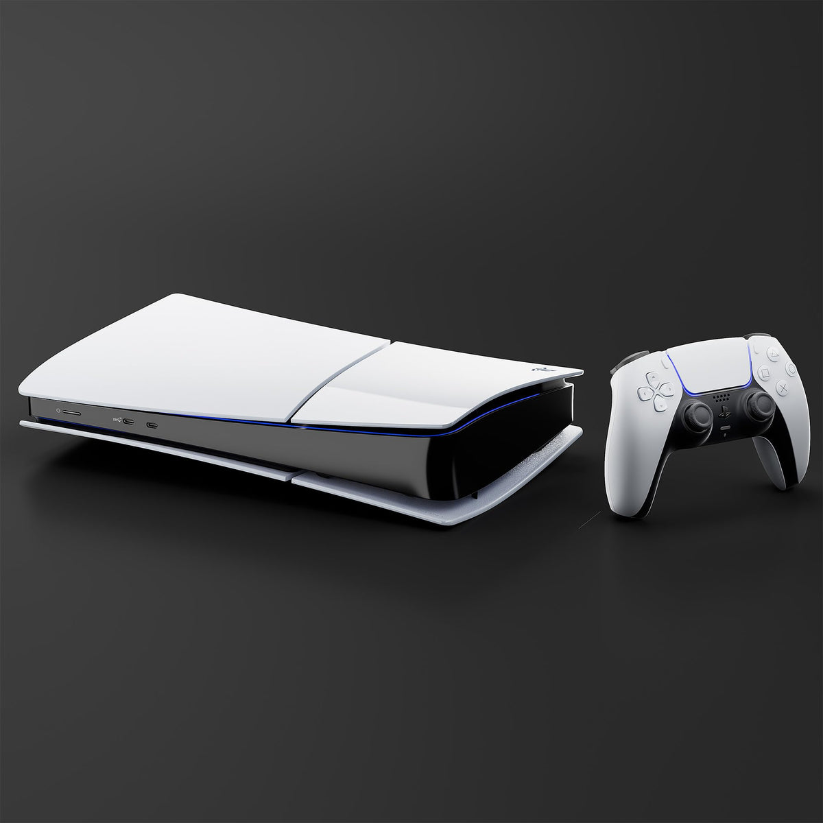 White Slim Digital Edition Gaming Console E1879