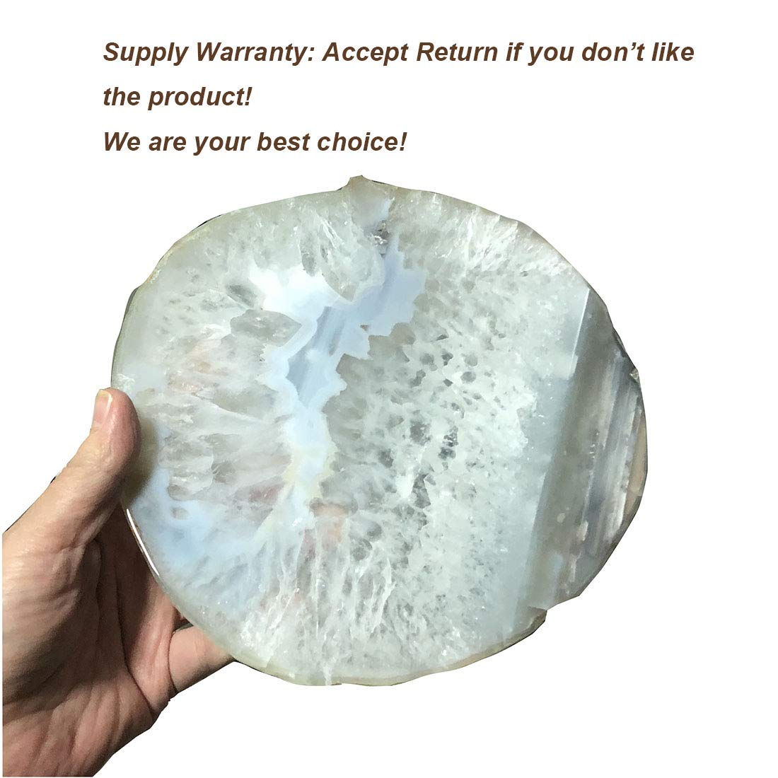 Natural Agate Coasters Set of 4 W339