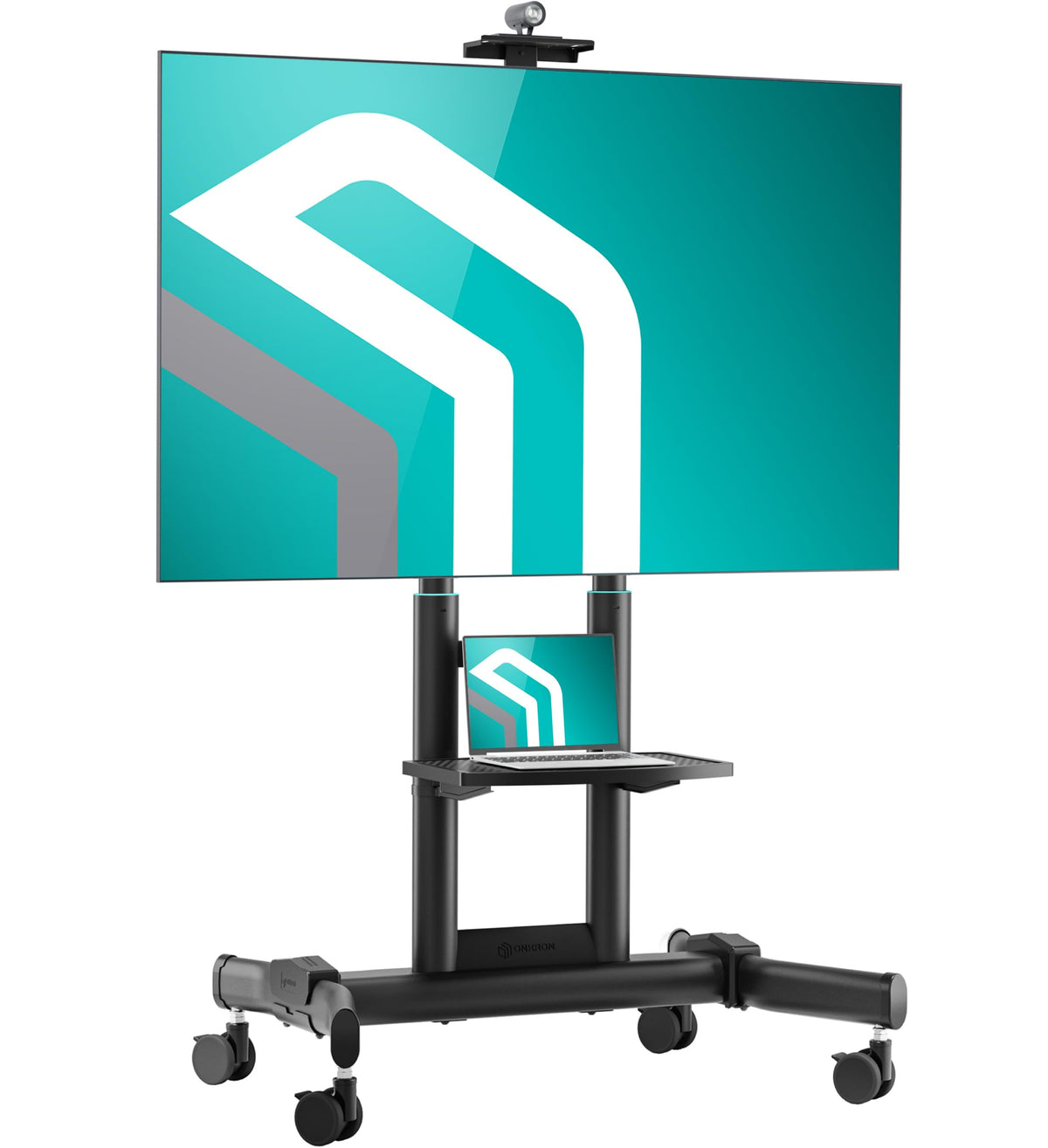 Black Mobile TV Stand 50-90 Inch Y220