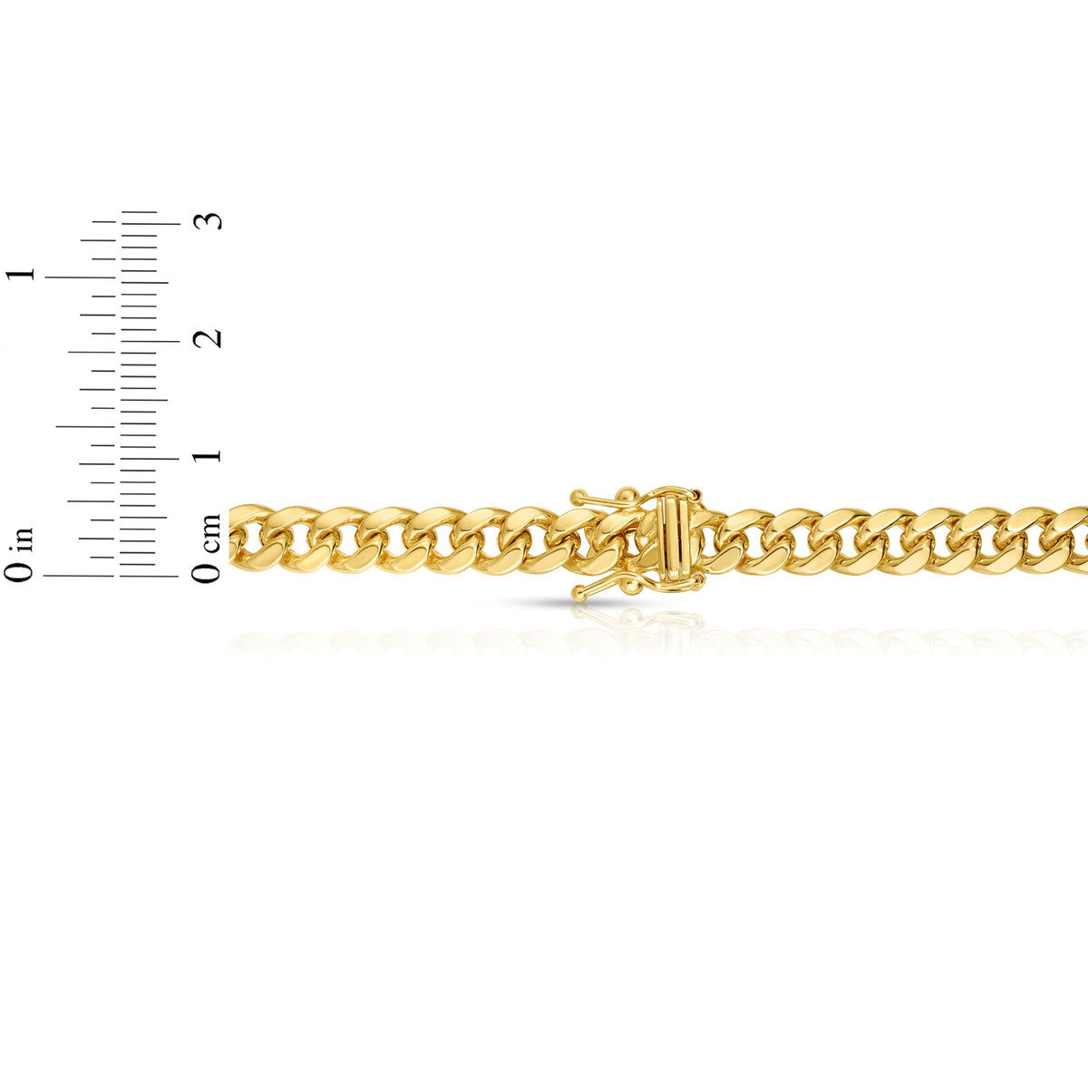 10k Yellow Gold 6mm Cuban Link Chain Necklace U694588