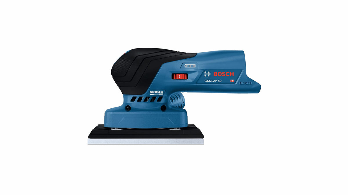 12V Brushless Orbital Finishing Sander with Dust Bag I332