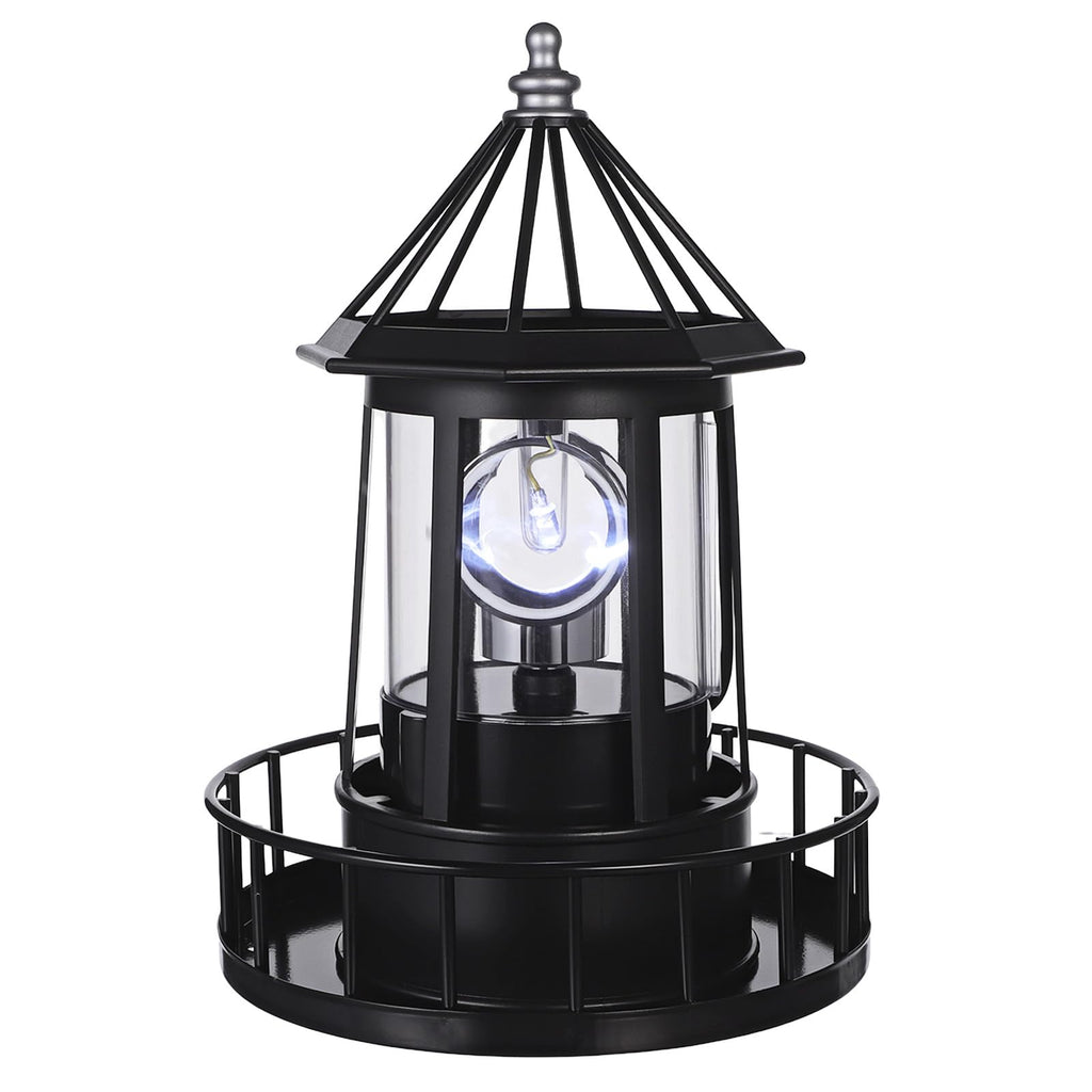 Solar Powered Rotating Lighthouse Decor Lamp S393