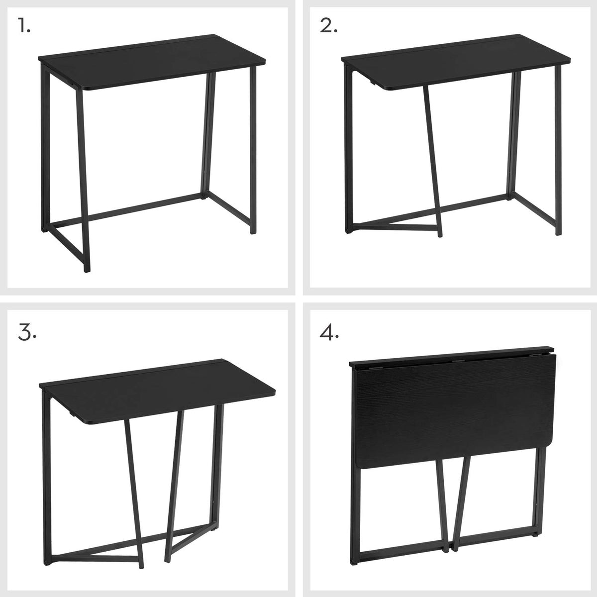 Black Folding Desk U9174