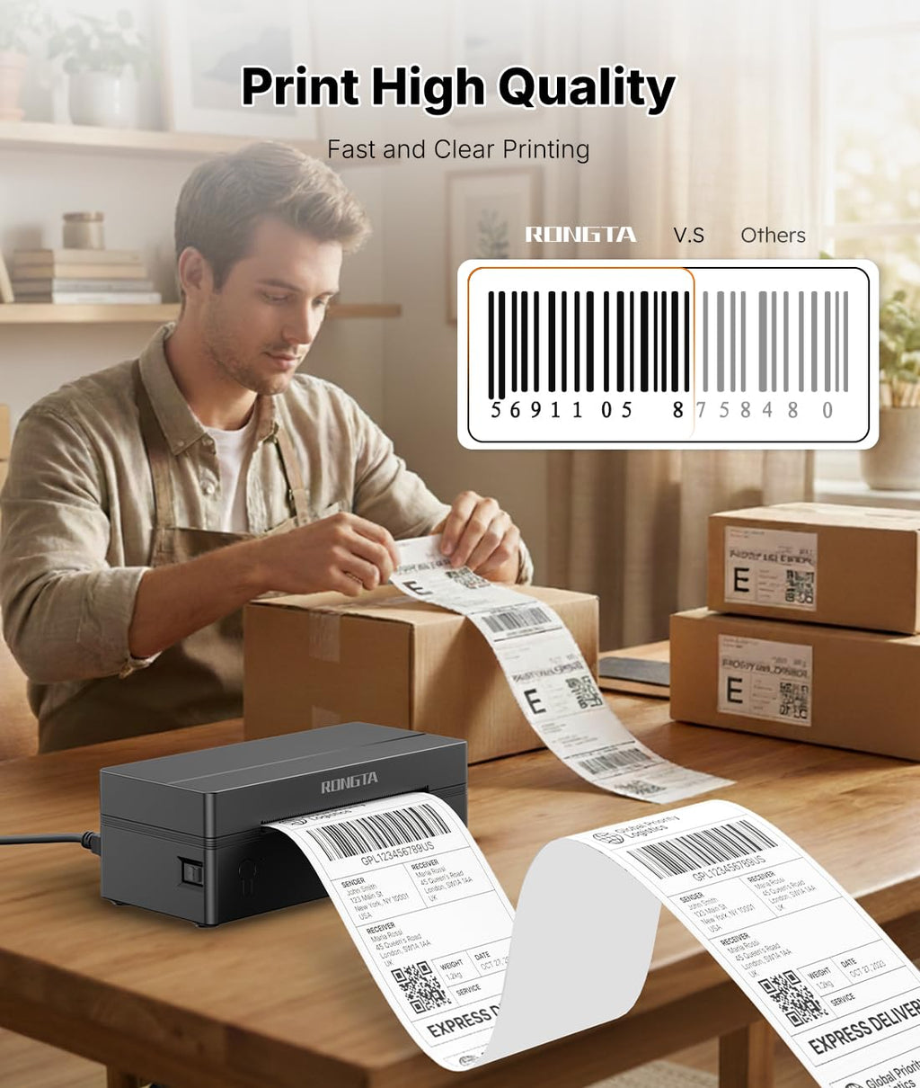Bluetooth Thermal Shipping Label Printer 4x6 D137