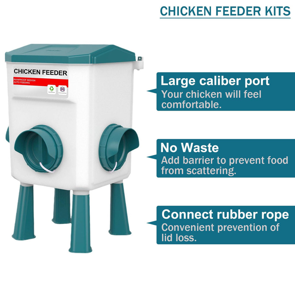Automatic Chicken Waterer & No Waste Feeder Kits, 3 Gallon E47542