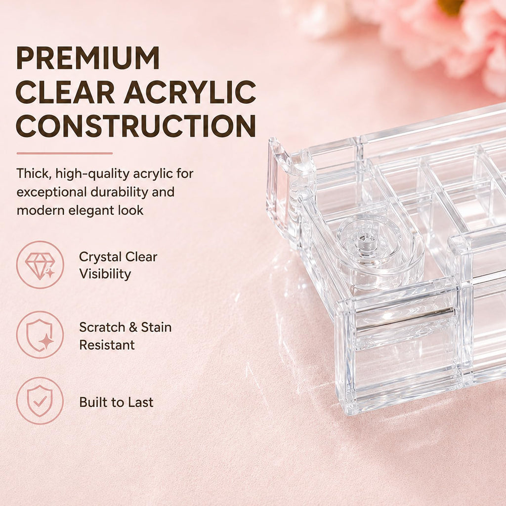 Clear Mahjong Racks with Pushers 4-Pack F440575