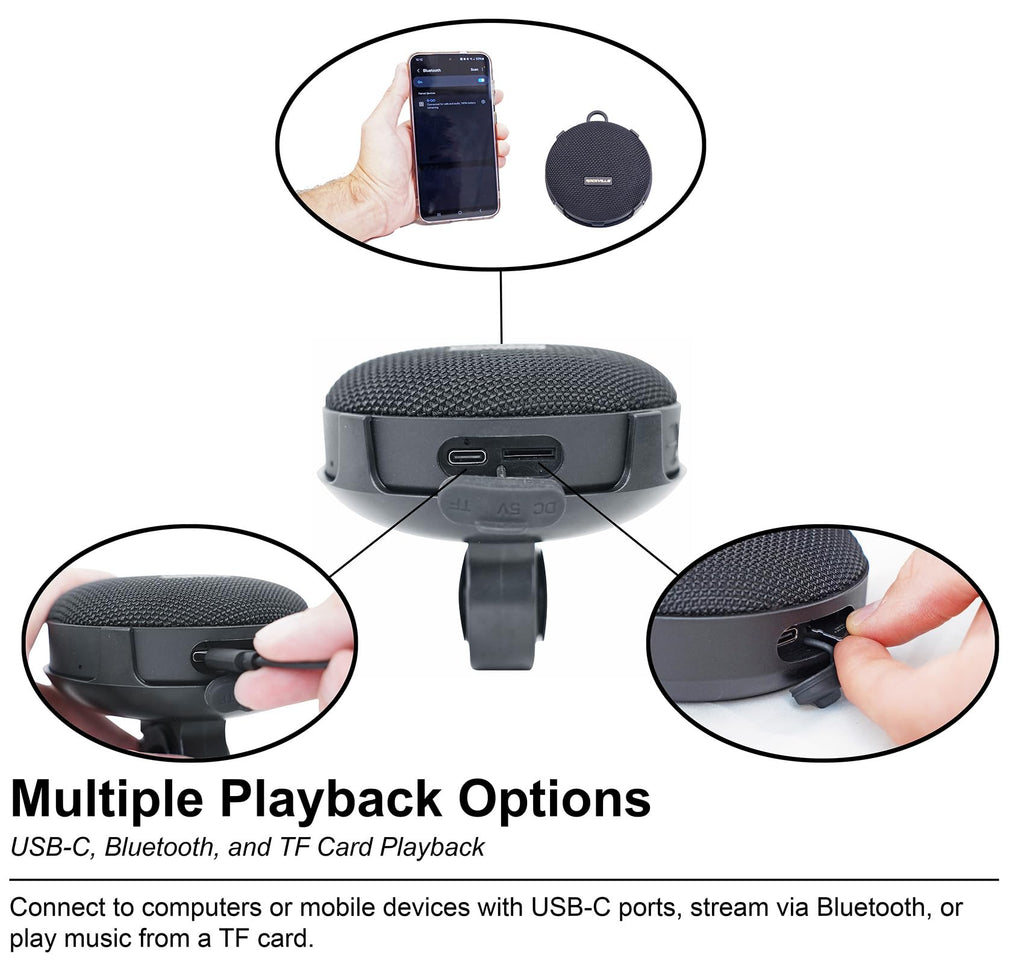 Waterproof Portable Bluetooth Speaker 2-Pack P4592