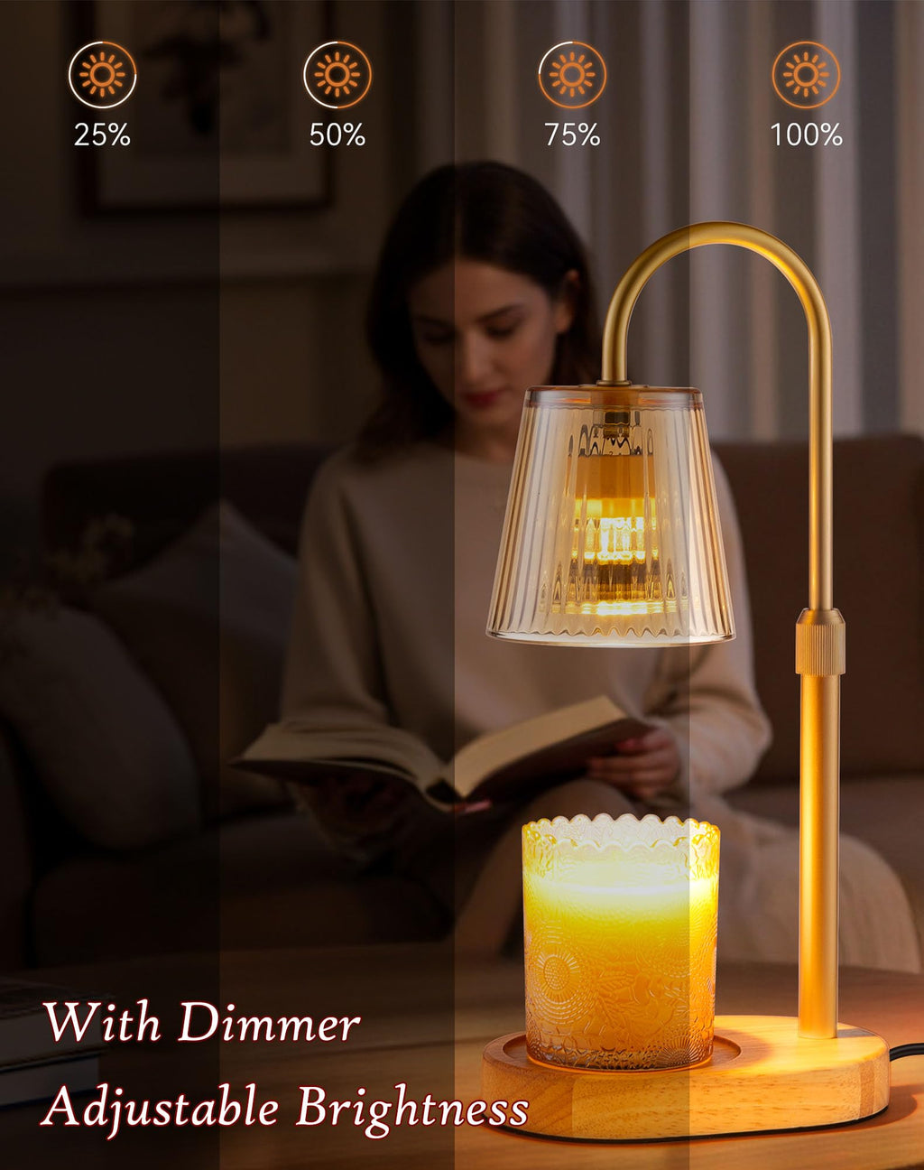 Adjustable Candle Warmer Lamp with Timer L28211