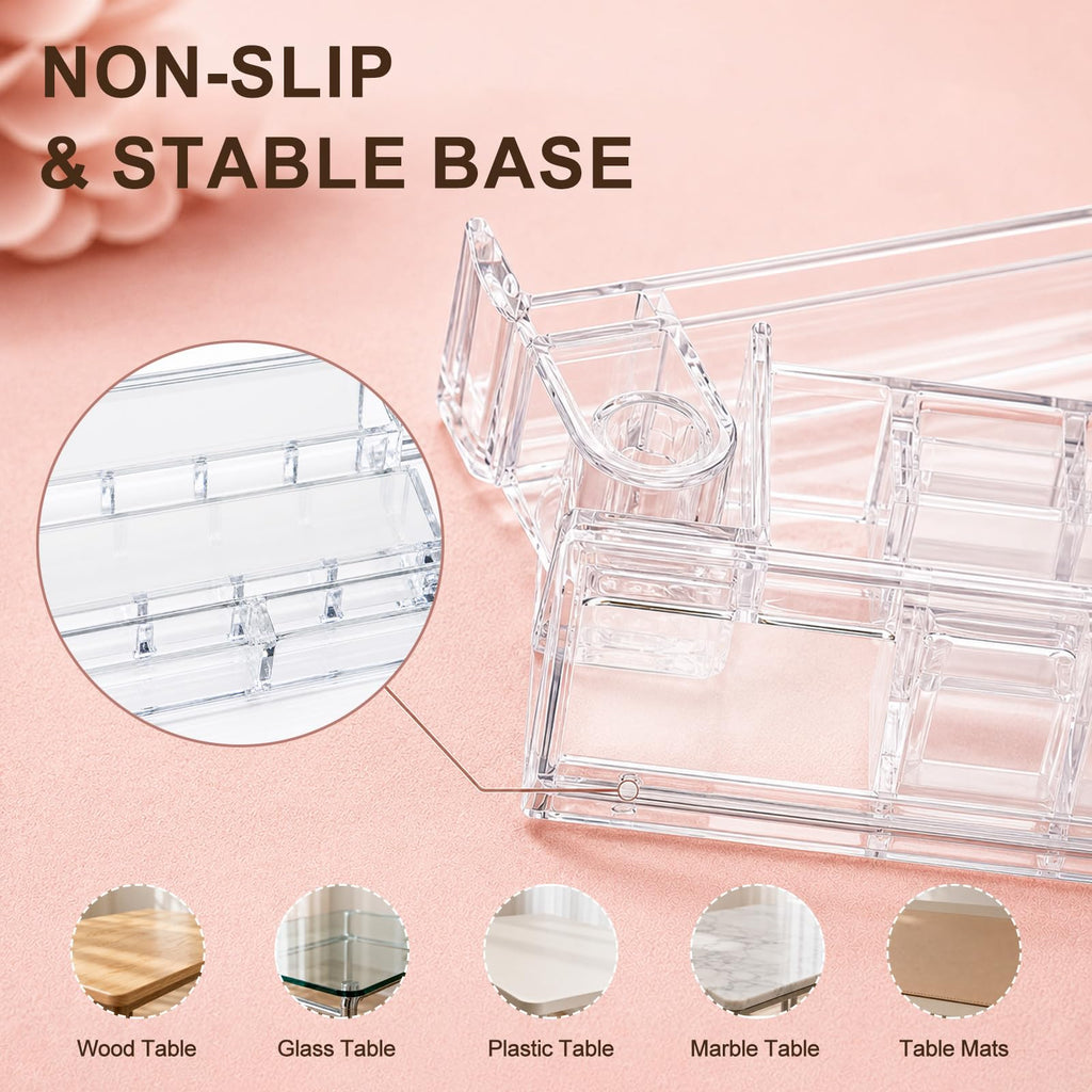 Clear Mahjong Racks with Pushers 4-Pack F440575