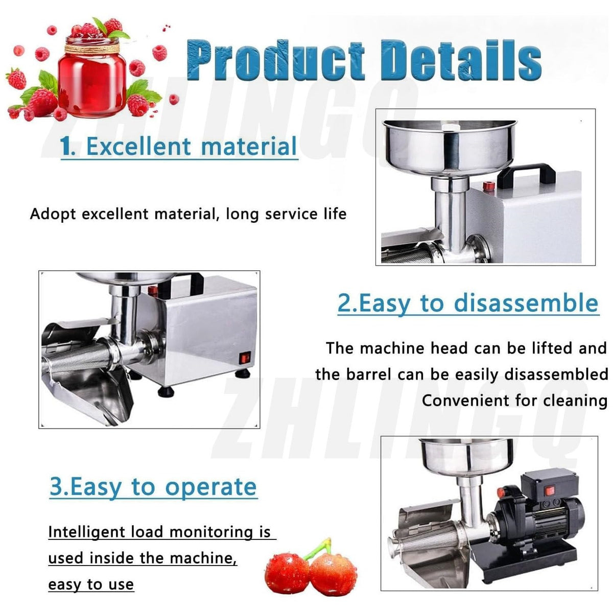 450W Stainless Steel Electric Tomato Strainer T59691