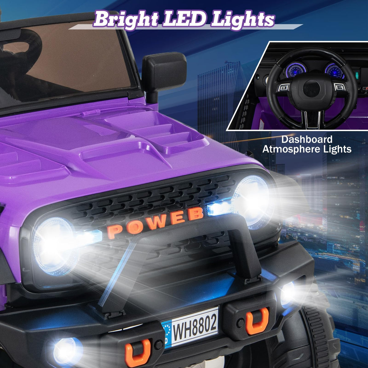 24V 2 Seater Kids' Electric Vehicle Truck with Remote Control S586408