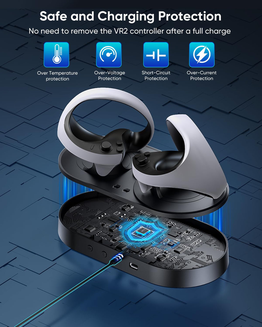 Black Charging Stand & Storage Station J2712