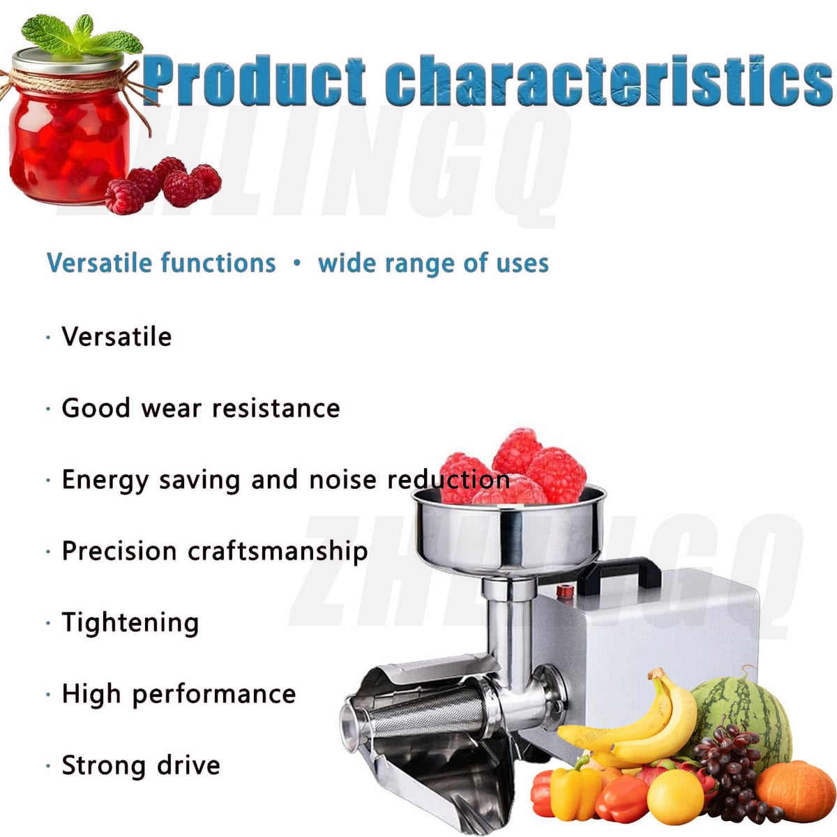 450W Stainless Steel Electric Tomato Strainer T59691