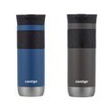 Vacuum-Insulated Stainless Steel Travel Mug 2-Pack & Stainless Steel Travel Mug with Handle and Leak-Proof Lid P62737