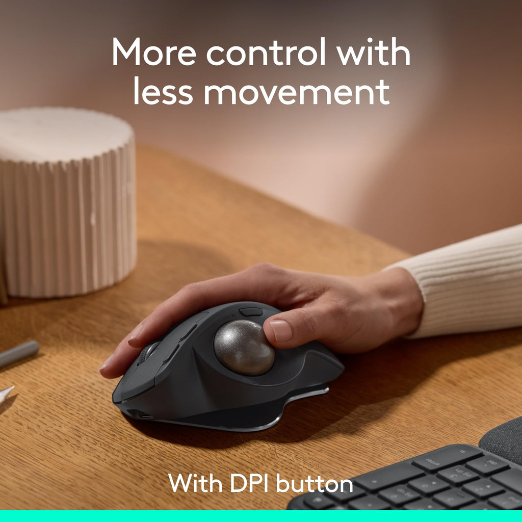 Wireless Trackball Mouse USB C Graphite D49873