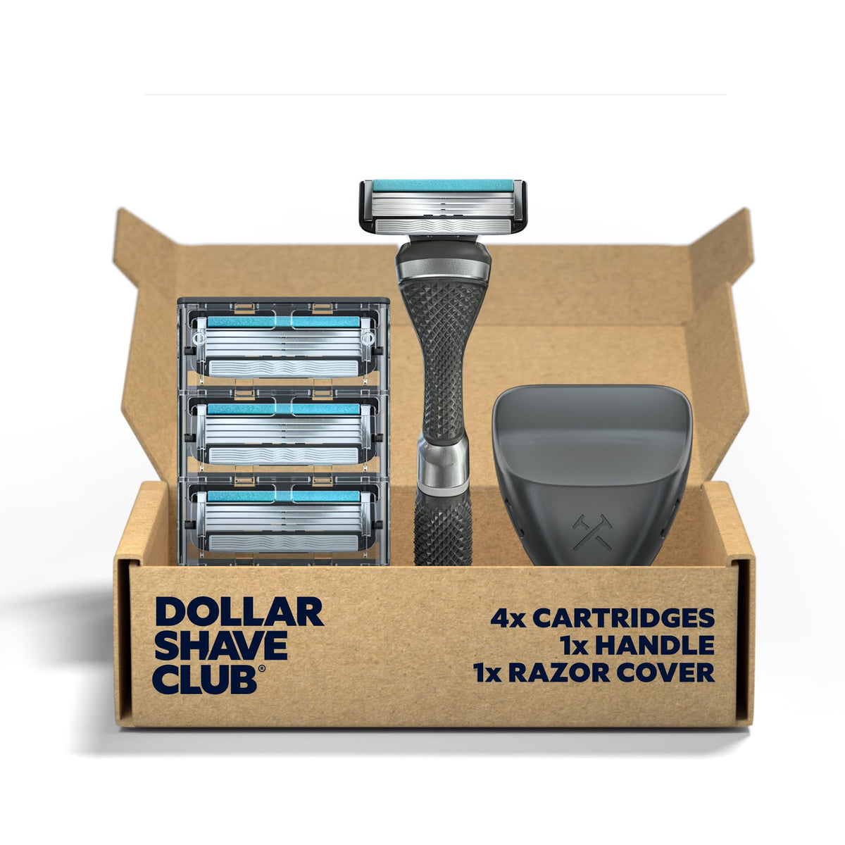 4 Blade Razor Refill Cartridges 8 Count and Shaving Kit W3136