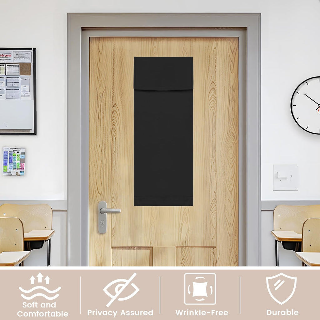 Black Classroom Door Window Cover X544