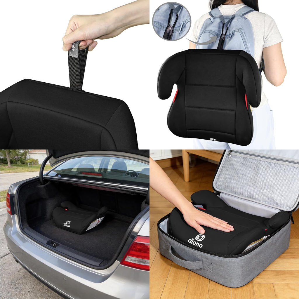 Black Backless Booster Car Seat, Pack of 2 S31763