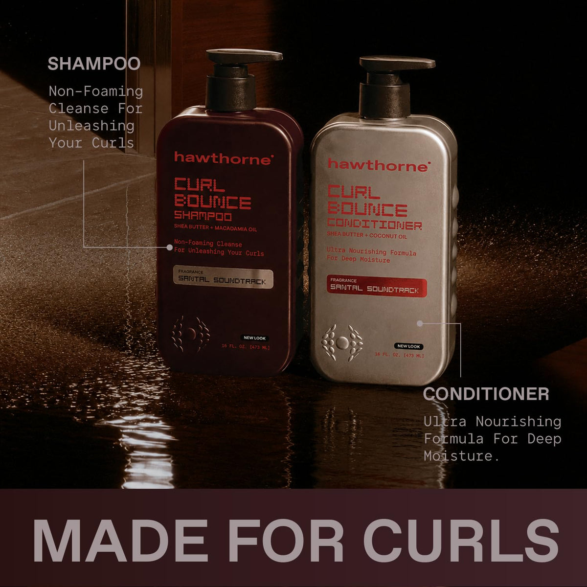 Curly Hair Shampoo & Conditioner Set 16 oz Each E970506
