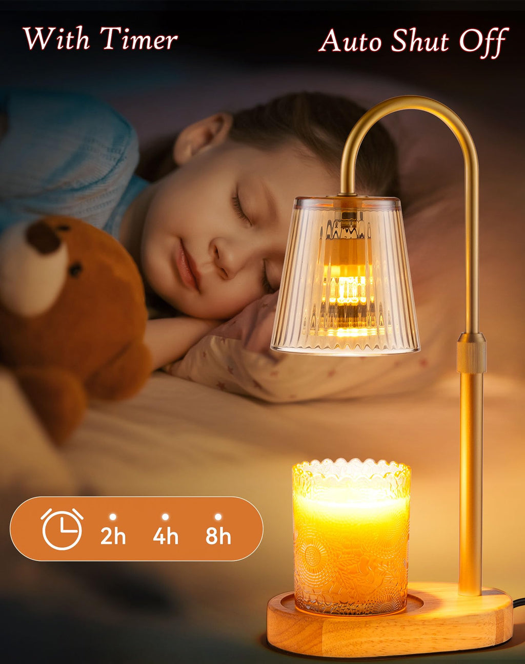 Adjustable Candle Warmer Lamp with Timer L28211