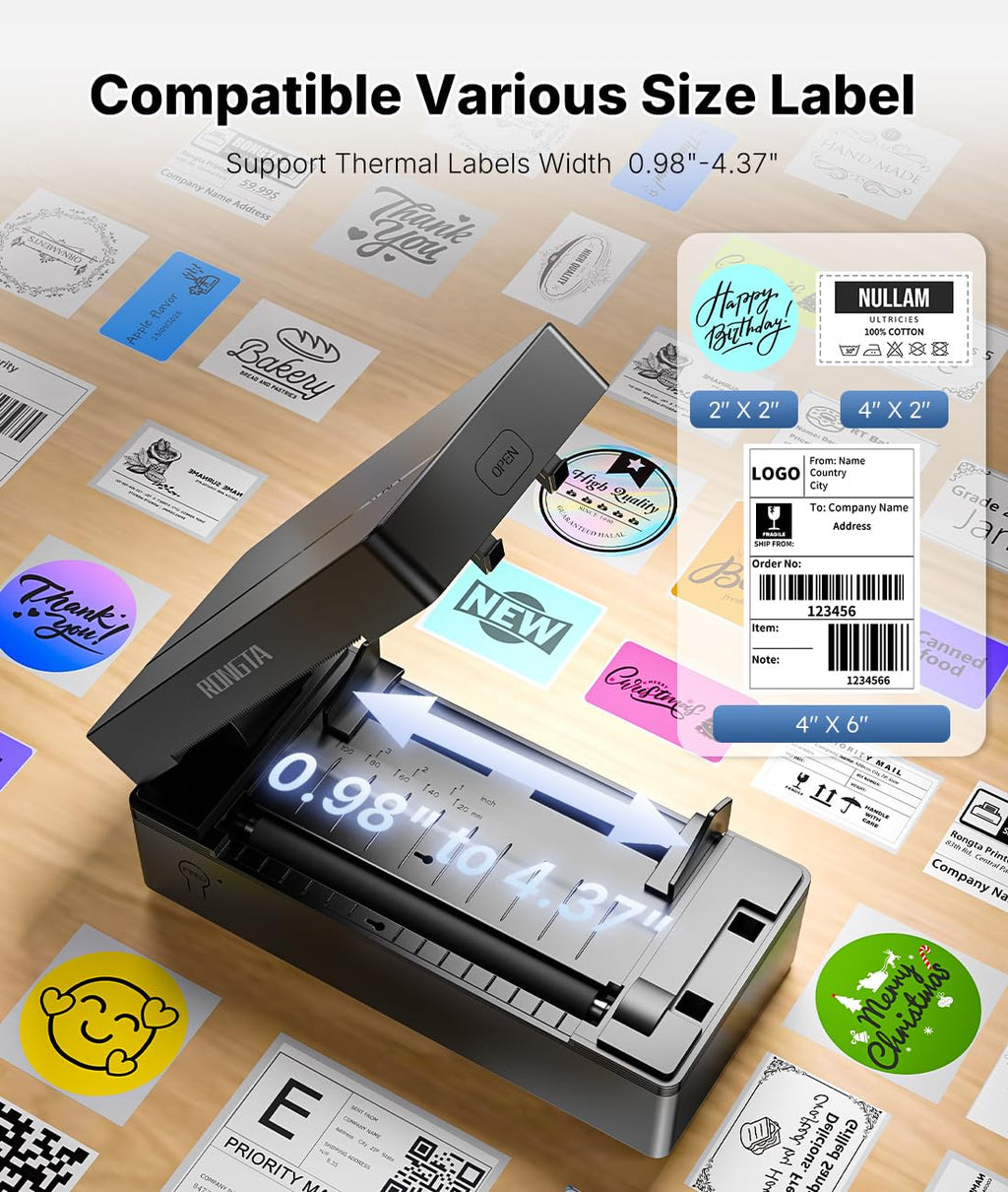 Bluetooth Thermal Shipping Label Printer 4x6 D137