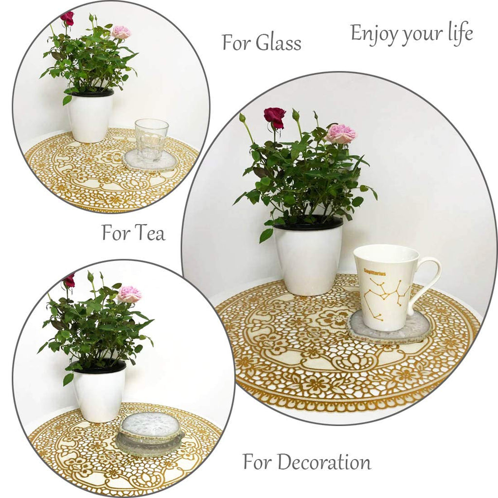 Natural Agate Coasters Set of 4 W339