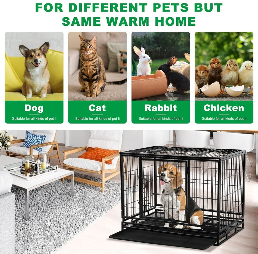 48 inch XXL Heavy Duty Dog Kennel with Wheels A5792