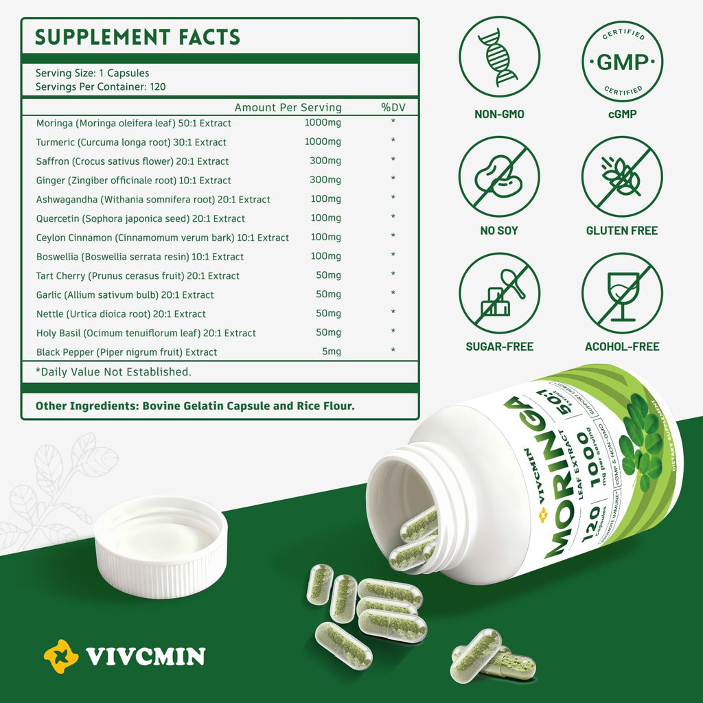 120 Moringa Capsules G3127
