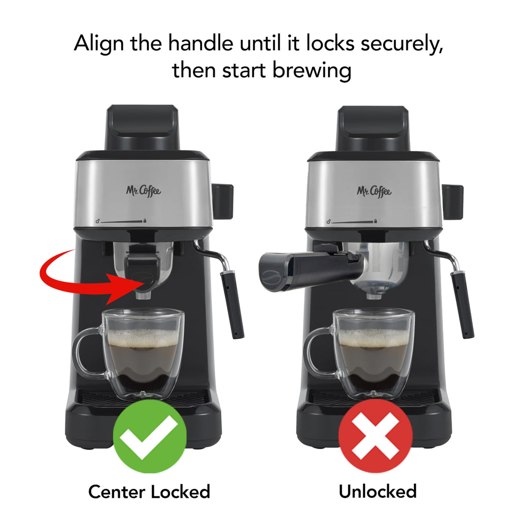 4-Shot Steam Espresso Cappuccino and Latte Maker with Stainless Steel Frothing Pitcher N2504