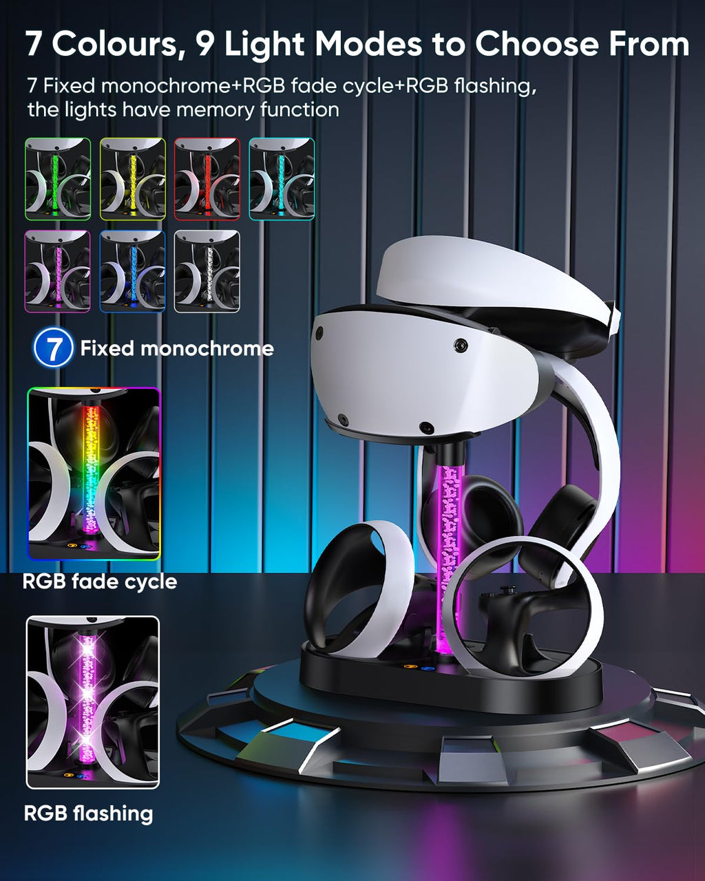Black Charging Stand & Storage Station J2712