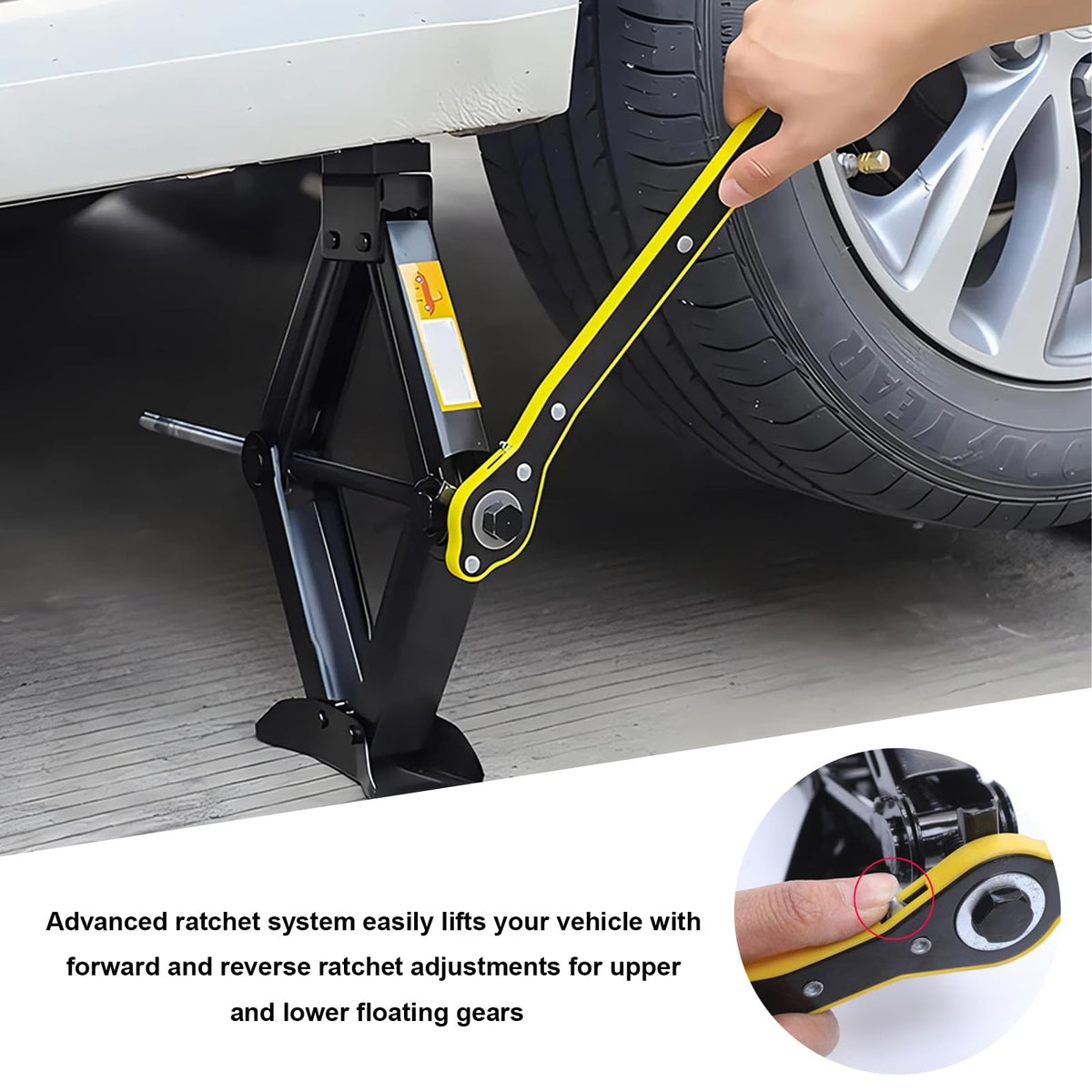 2 Ton Scissor Jack Kit with Lug Wrench W9374